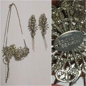 Erickson Beamon Crystal Earrings & Necklace Set